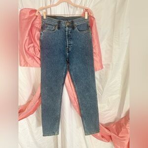 NWT RE/DONE wrangler inspired, high-rise straight jeans size 27 vintage wash